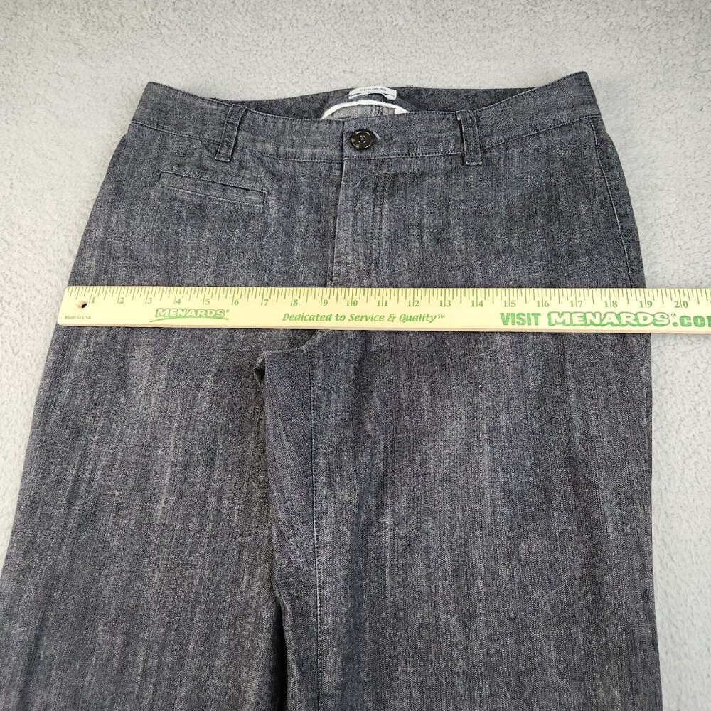 DOCKERS Pants Women's 8 Flare Cotton Twill Ideal Fit Casual Gray Metro Mid Rise - Picture 4 of 8